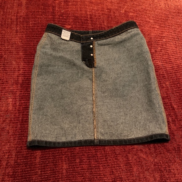 Dark Blue Jean Skirt - Picture 4 of 6